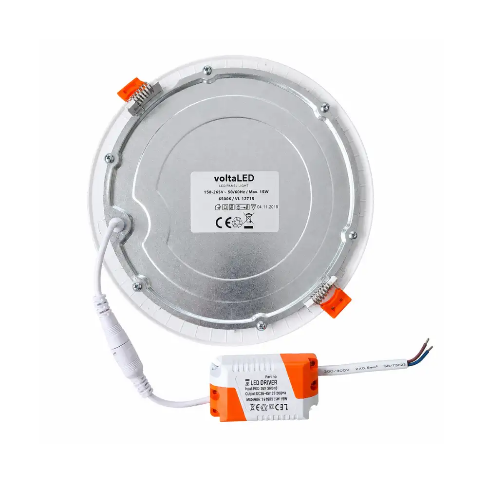 Kendal elektrik ugradbeni led panel 15w 1050 lm 6500 k slim okrugli - Slika 3